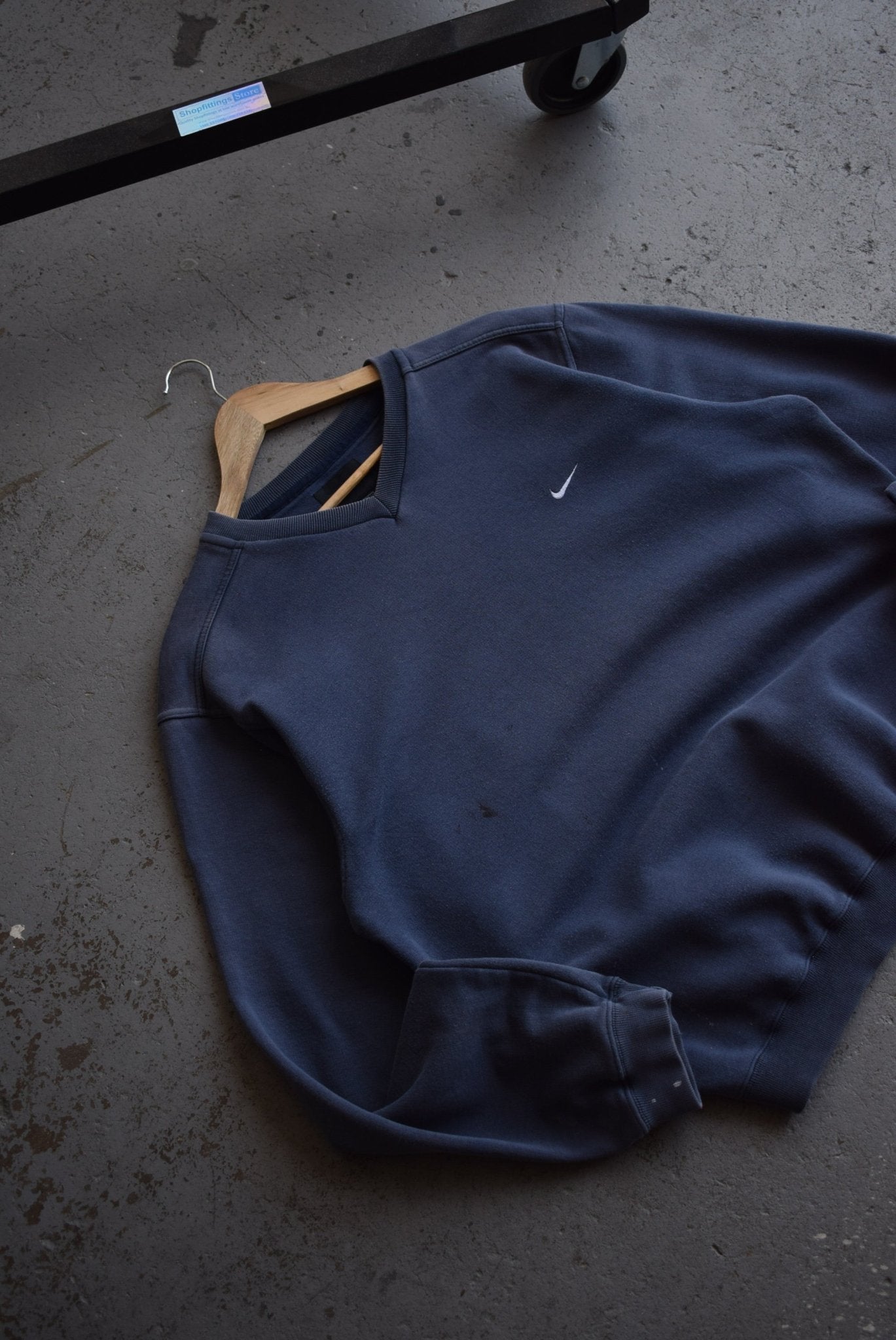 Vintage Nike Classic Logo Embroidered Sweater (M) - Retrospective Store