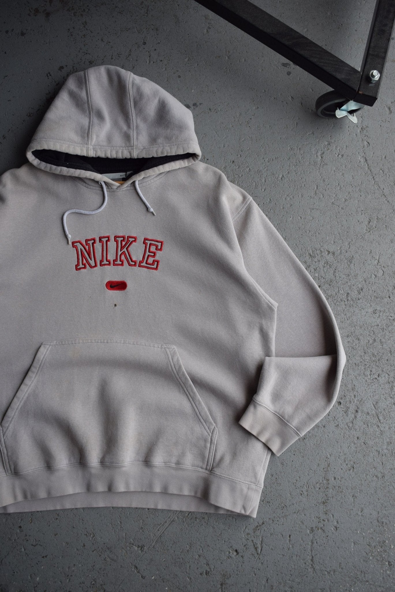 Vintage Nike Spellout Embroidered Hoodie (L) - Retrospective Store