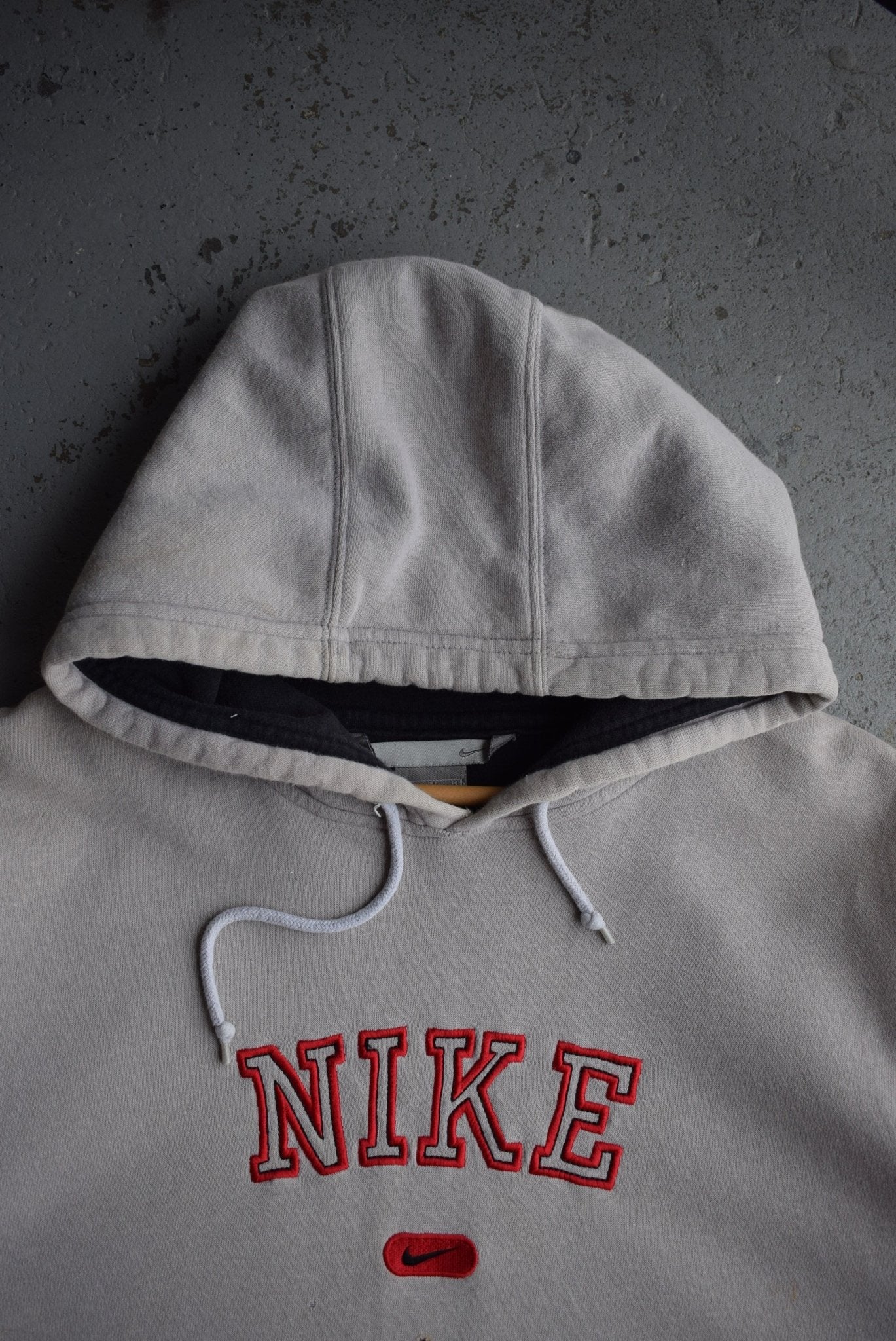 Vintage Nike Spellout Embroidered Hoodie (L) - Retrospective Store