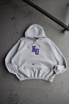 Vintage Nike x University of Kansas Embroidered Hoodie (L) - Retrospective Store