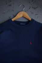 Vintage Polo Ralph Lauren Classic Logo Embroidered Crewneck (M) - Retrospective Store