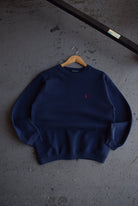 Vintage Polo Ralph Lauren Classic Logo Embroidered Crewneck (M) - Retrospective Store