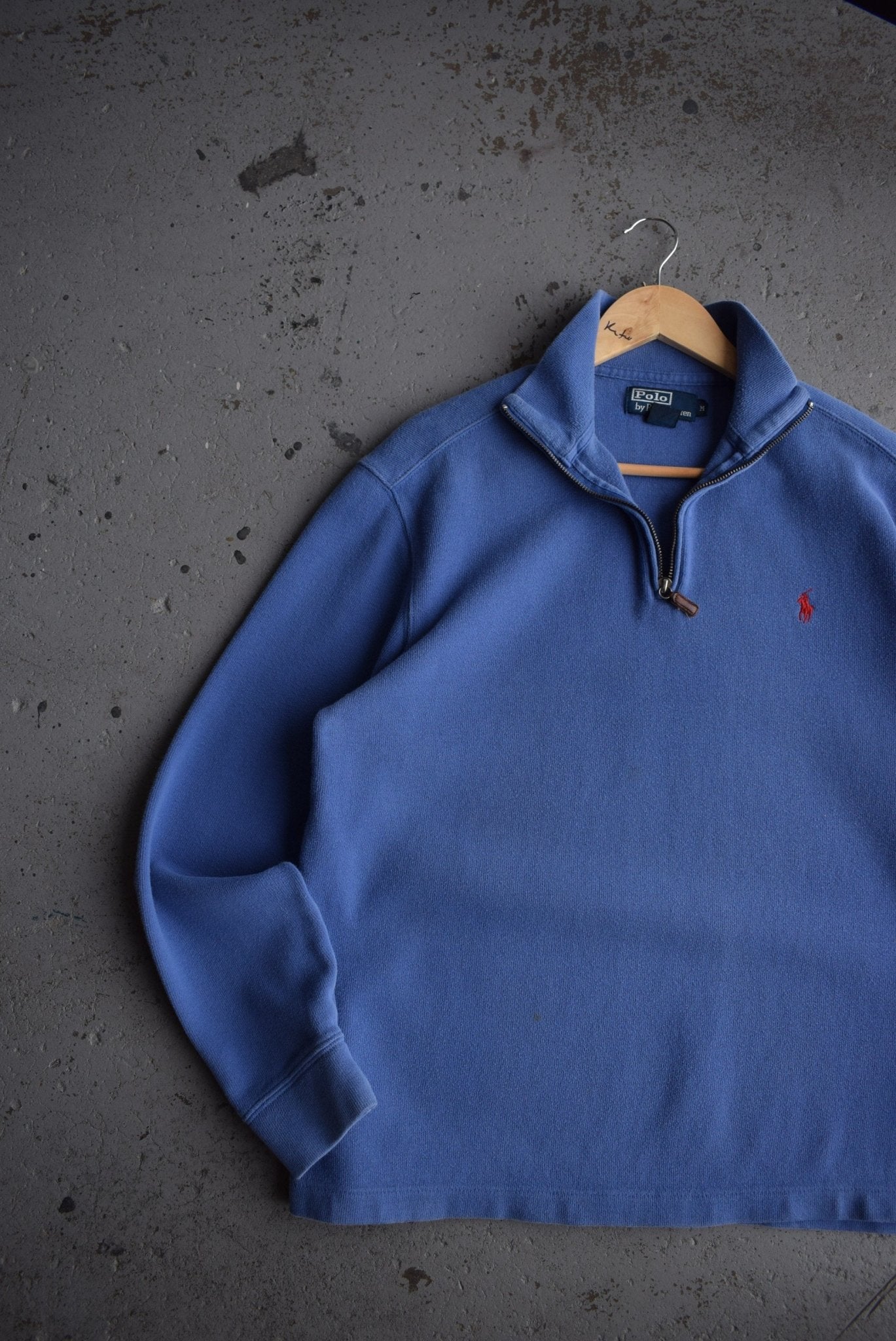 Vintage Polo Ralph Lauren Classic Logo Quarter Zip (M) - Retrospective Store