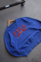 Vintage Polo Ralph Lauren Embroidered Spellout Crewneck (L) - Retrospective Store