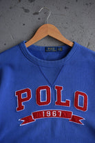 Vintage Polo Ralph Lauren Embroidered Spellout Crewneck (L) - Retrospective Store