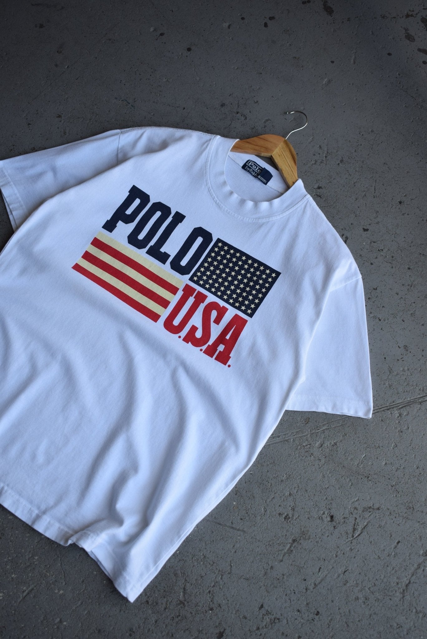 Vintage Ralph Lauren Polo USA Tee (M/L) - Retrospective Store