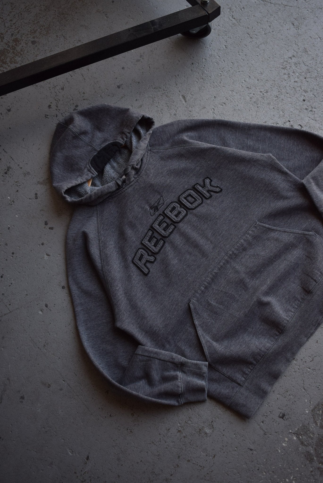 Vintage Reebok Embroidered Spellout Hoodie (M) - Retrospective Store