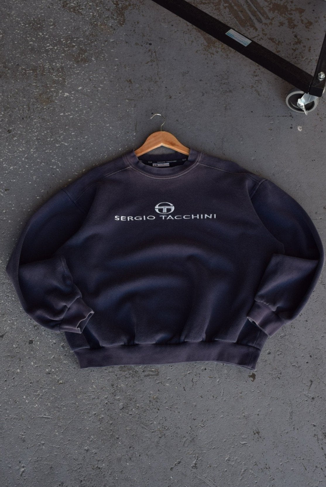 Vintage Sergio Tacchini Embroidered Spellout Crewneck (M) - Retrospective Store