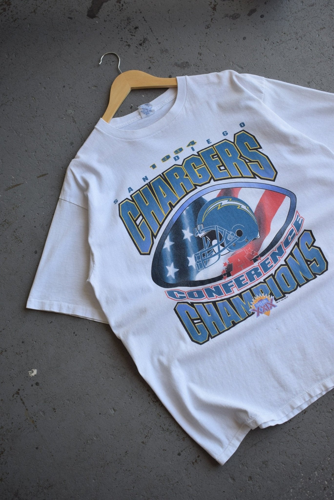 Vintage Starter x 1994 NFL San Diego Chargers Champions Tee (XL) - Retrospective Store