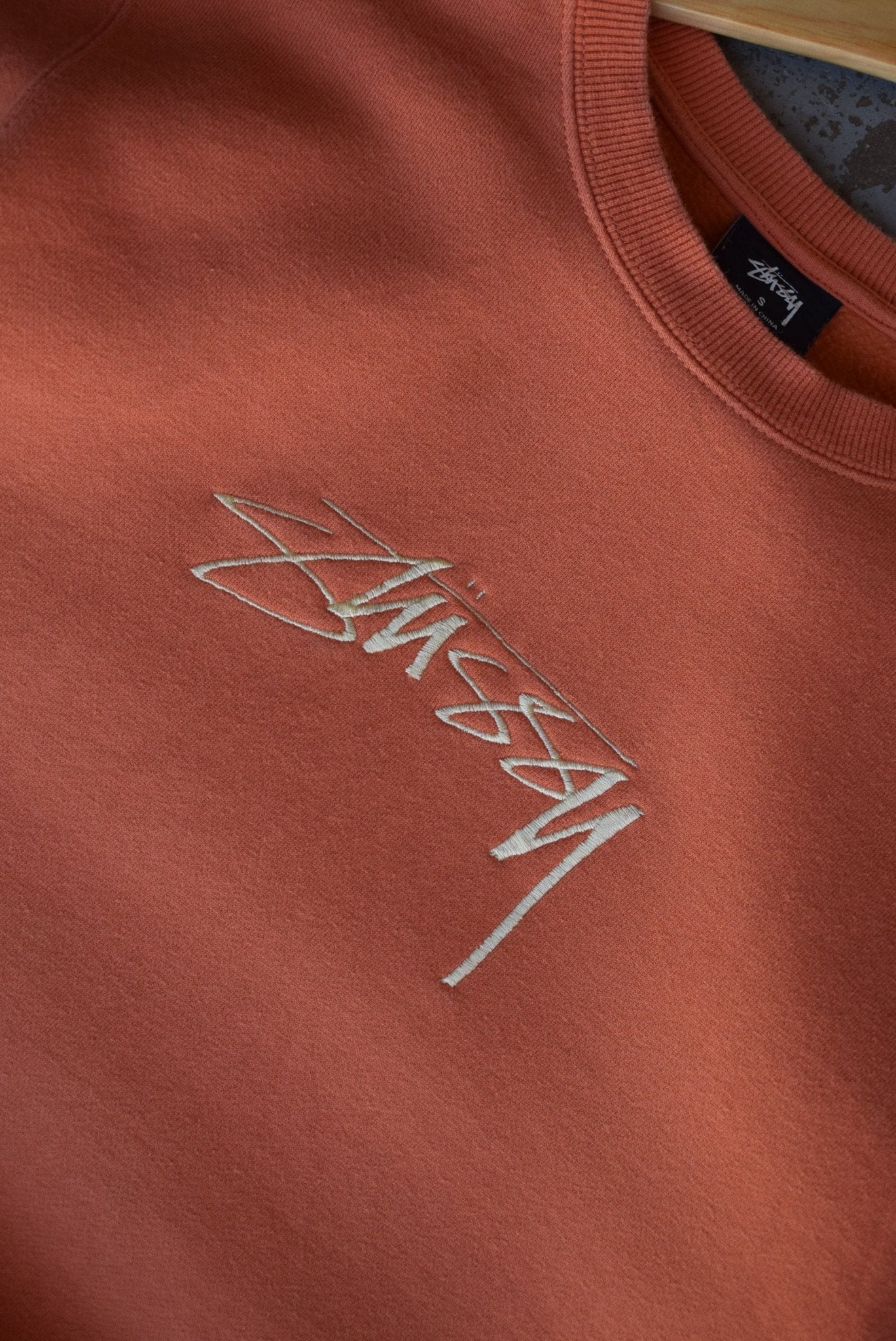 Vintage Stussy Embroidered Spellout Crewneck (S) – Retrospective Store