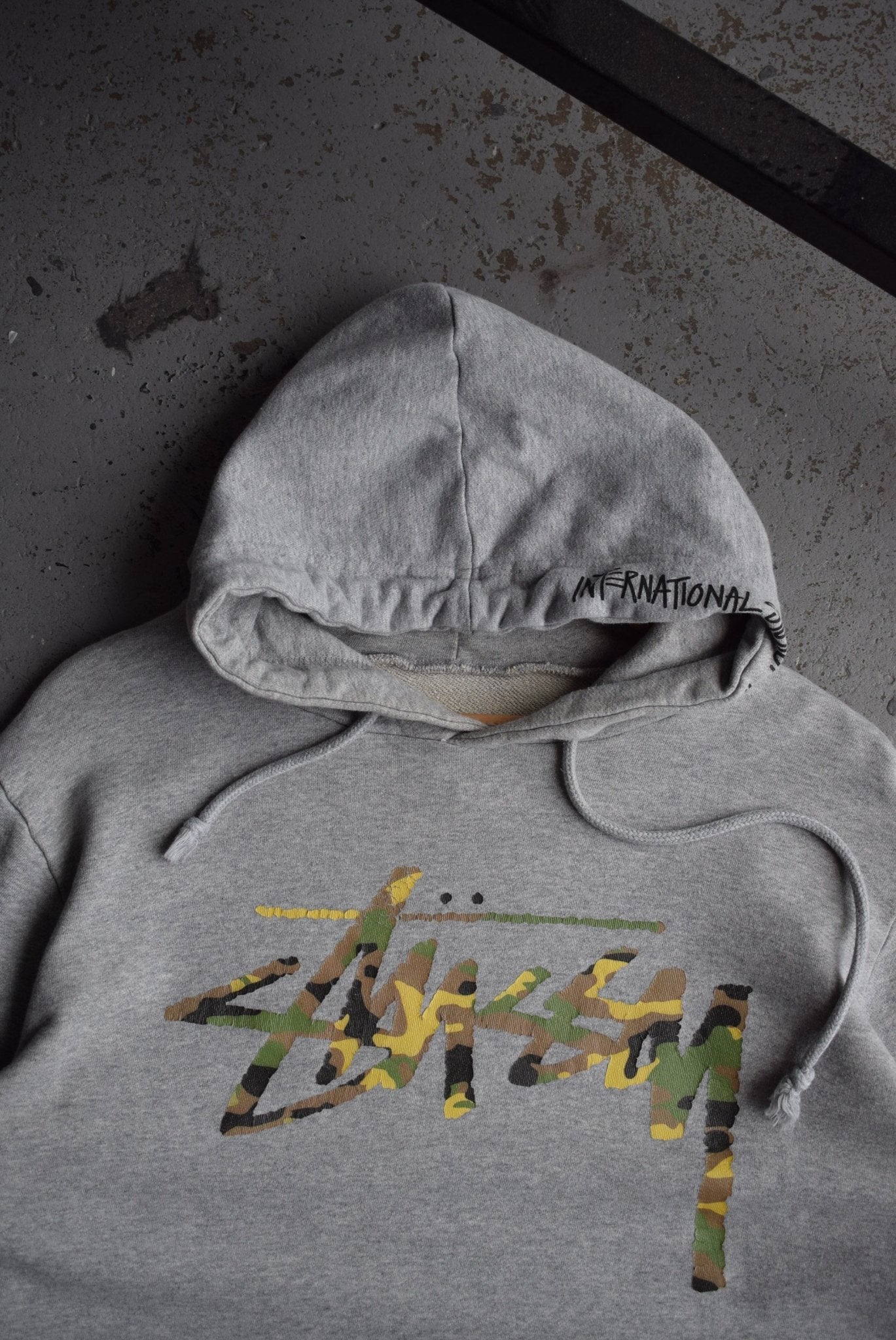 Vintage Stussy Spellout Hoodie (M/L) - Retrospective Store