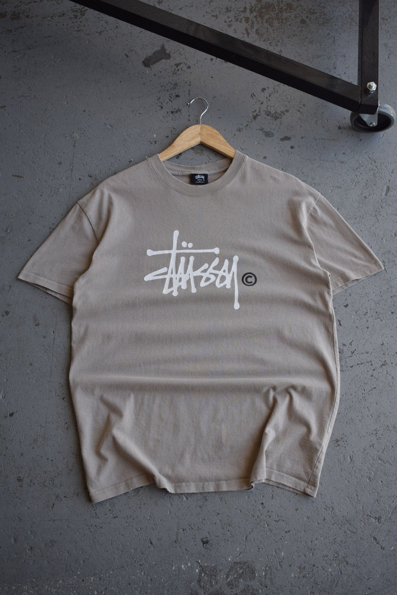 Vintage Stussy Spellout Tee (L) - Retrospective Store