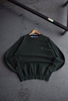 Vintage Tommy Hilfiger Crest Logo Embroidered Knit (L) - Retrospective Store