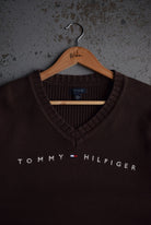 Vintage Tommy Hilfiger Embroidered Spellout Knit (Womens XXL) - Retrospective Store