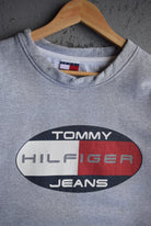 Vintage Tommy Hilfiger Jeans Spellout Crewneck (XL/XXL) - Retrospective Store