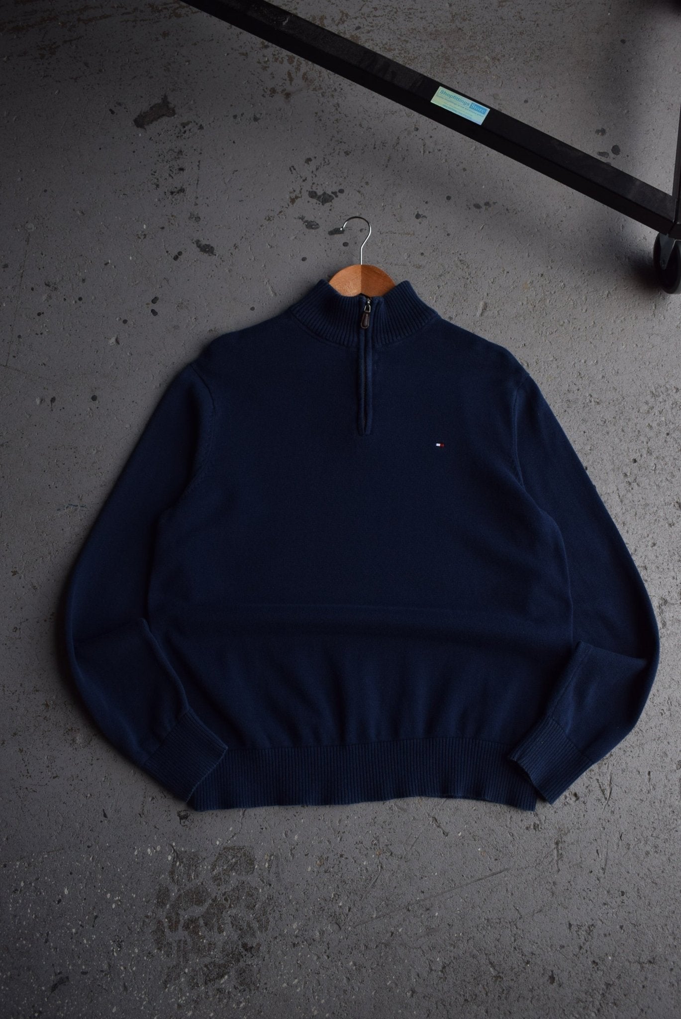 Vintage Tommy Hilfiger Quarter Zip Knit (XL) - Retrospective Store