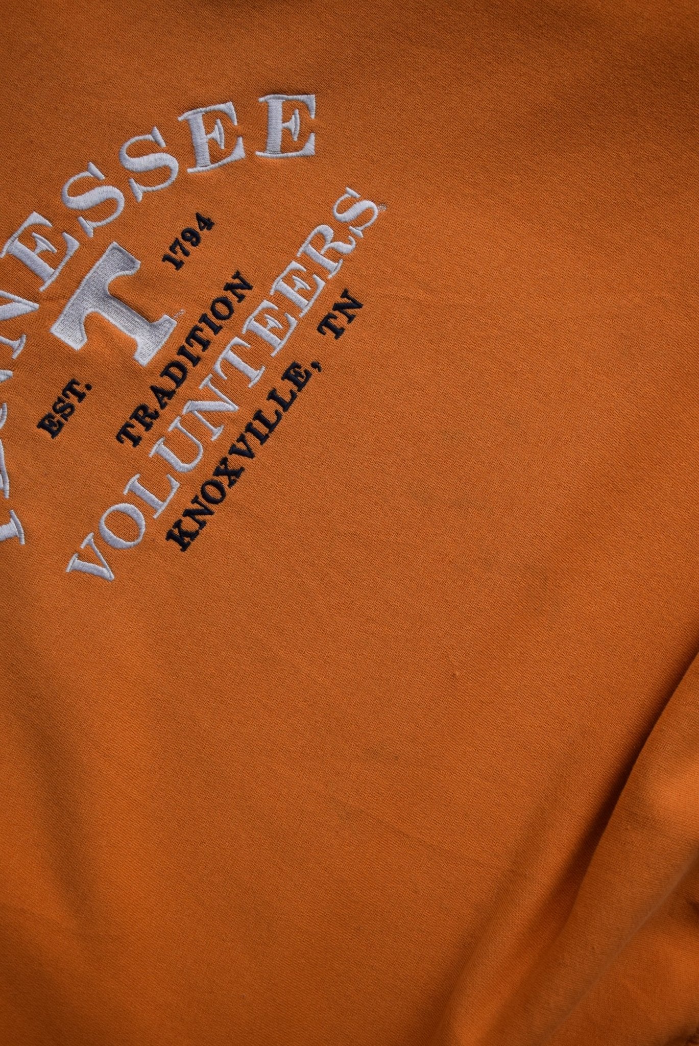 Vintage University of Tennessee Volunteers Embroidered Crewneck (XL) - Retrospective Store