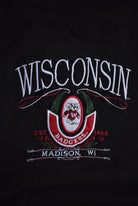 Vintage University of Wisconsin Badgers Embroidered Crewneck (L/XL) - Retrospective Store